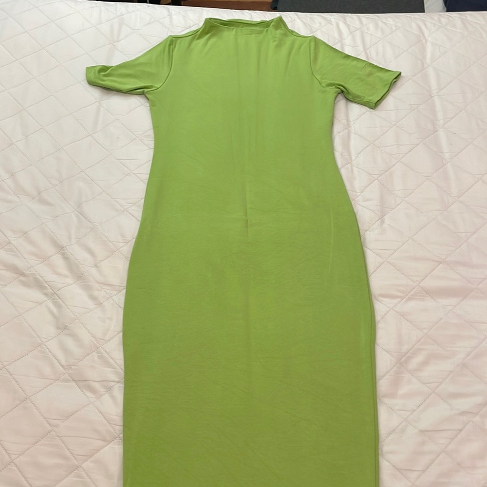 Naked wardrobe nw mock neck bodycon maxi dress